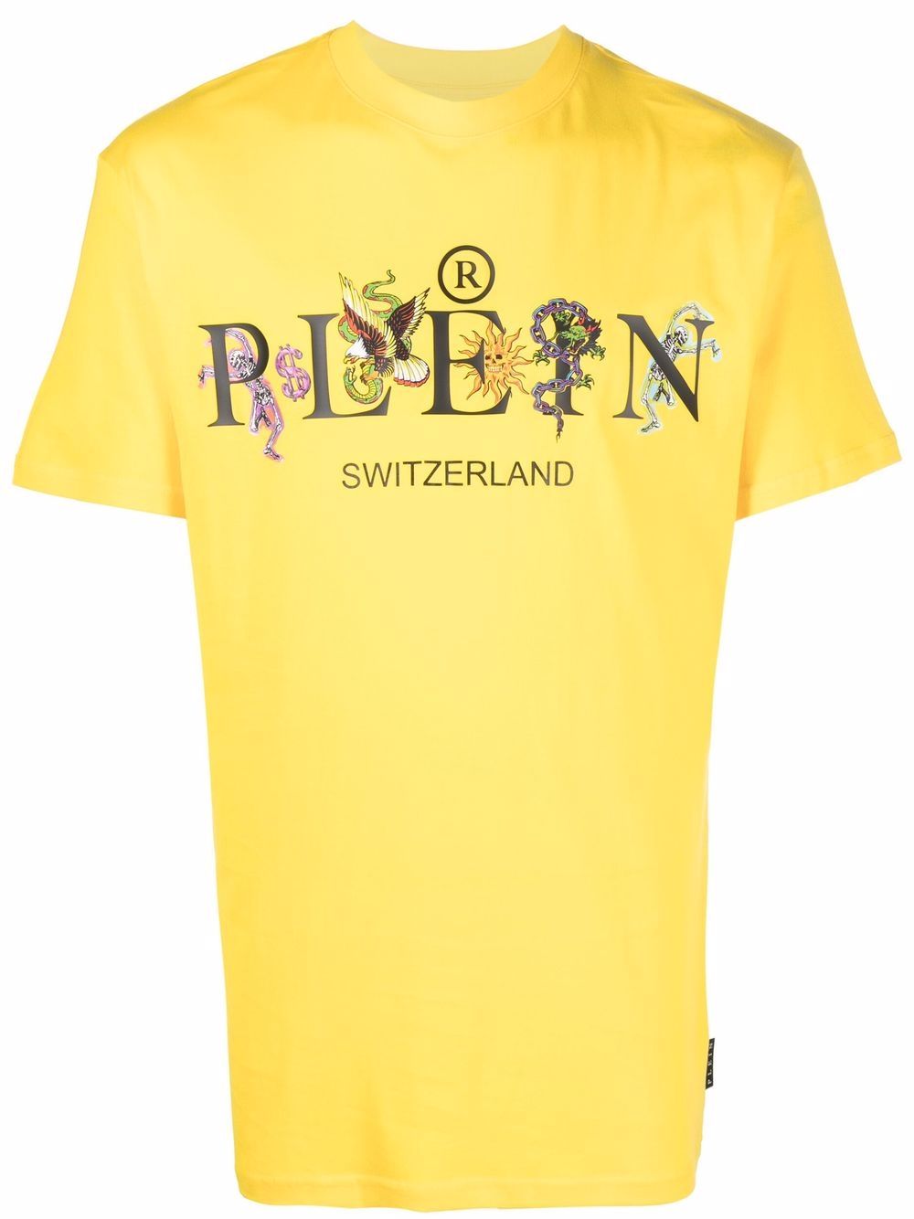 

Philipp Plein logo-print cotton T-shirt - Yellow