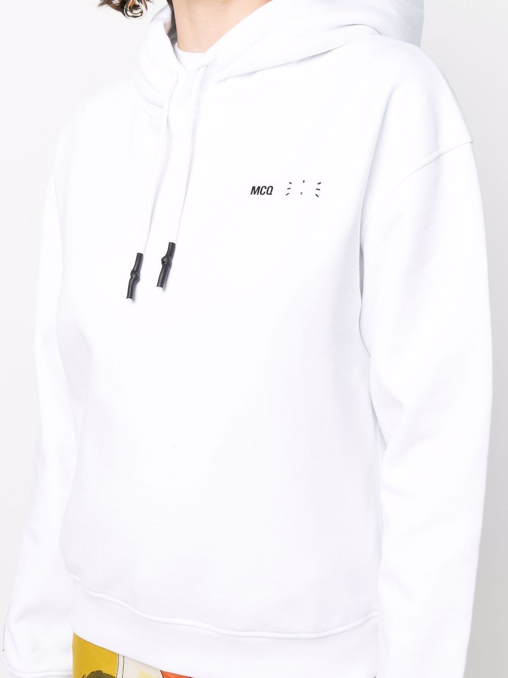 фото Mcq logo-print cotton hoodie