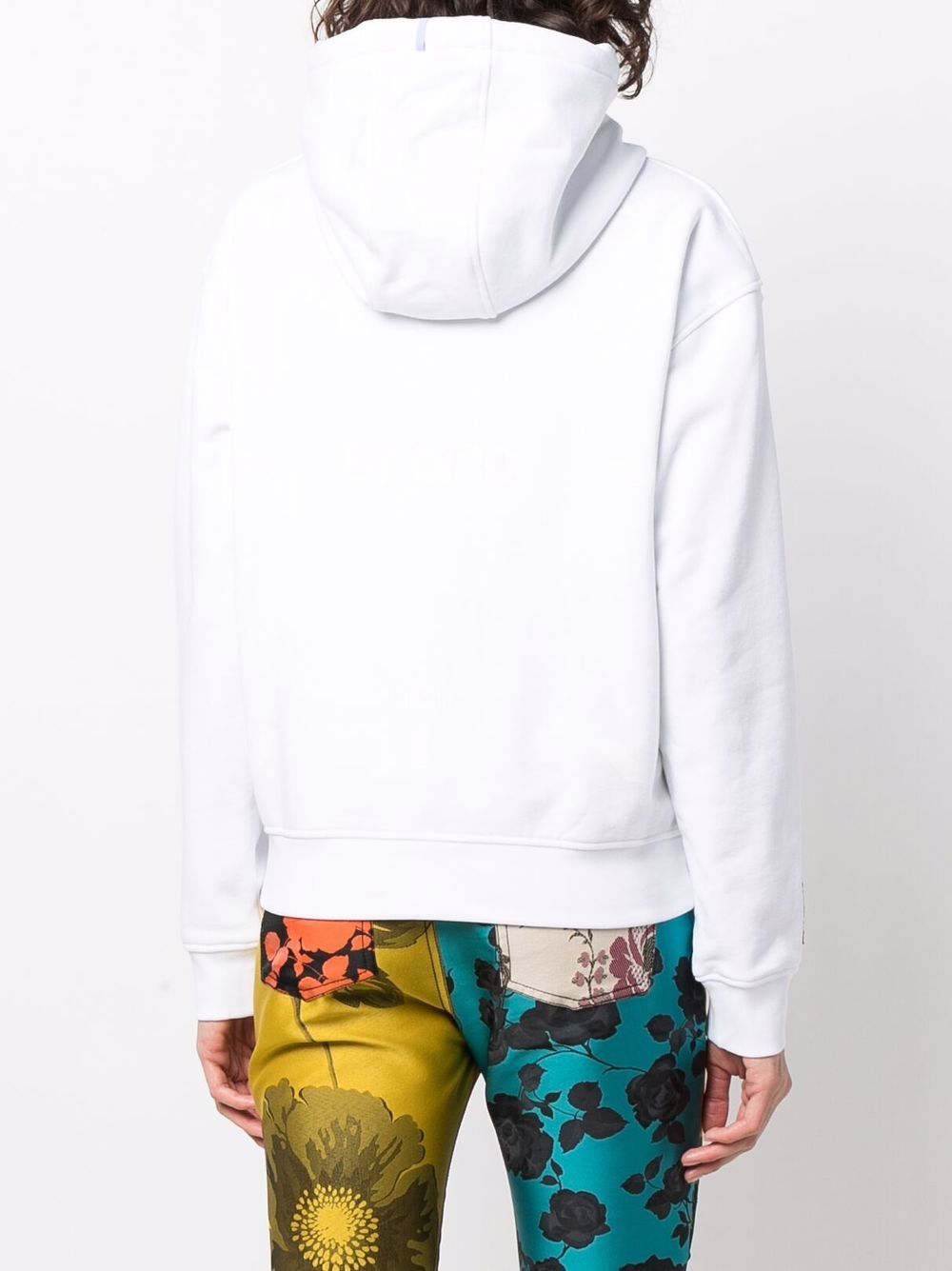 фото Mcq logo-print cotton hoodie