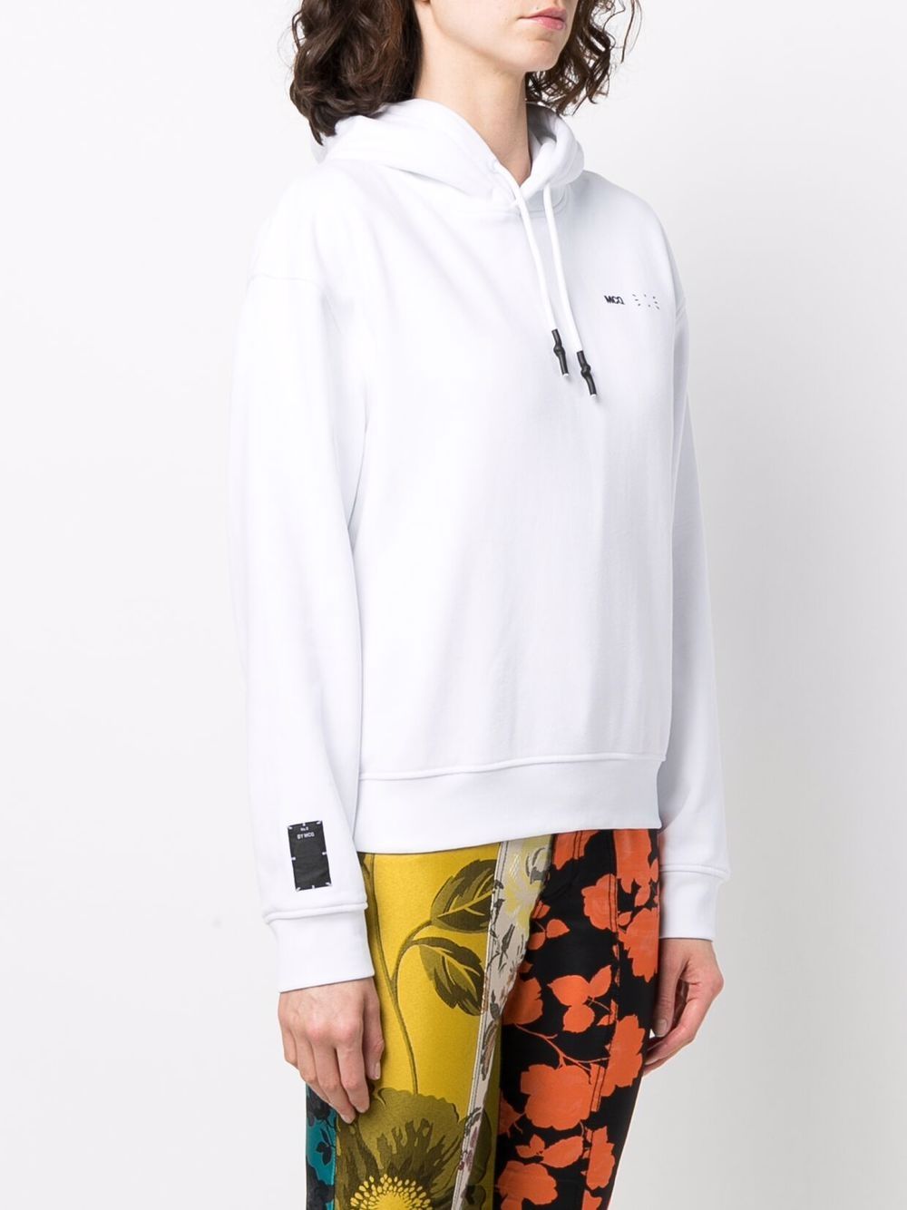 фото Mcq logo-print cotton hoodie