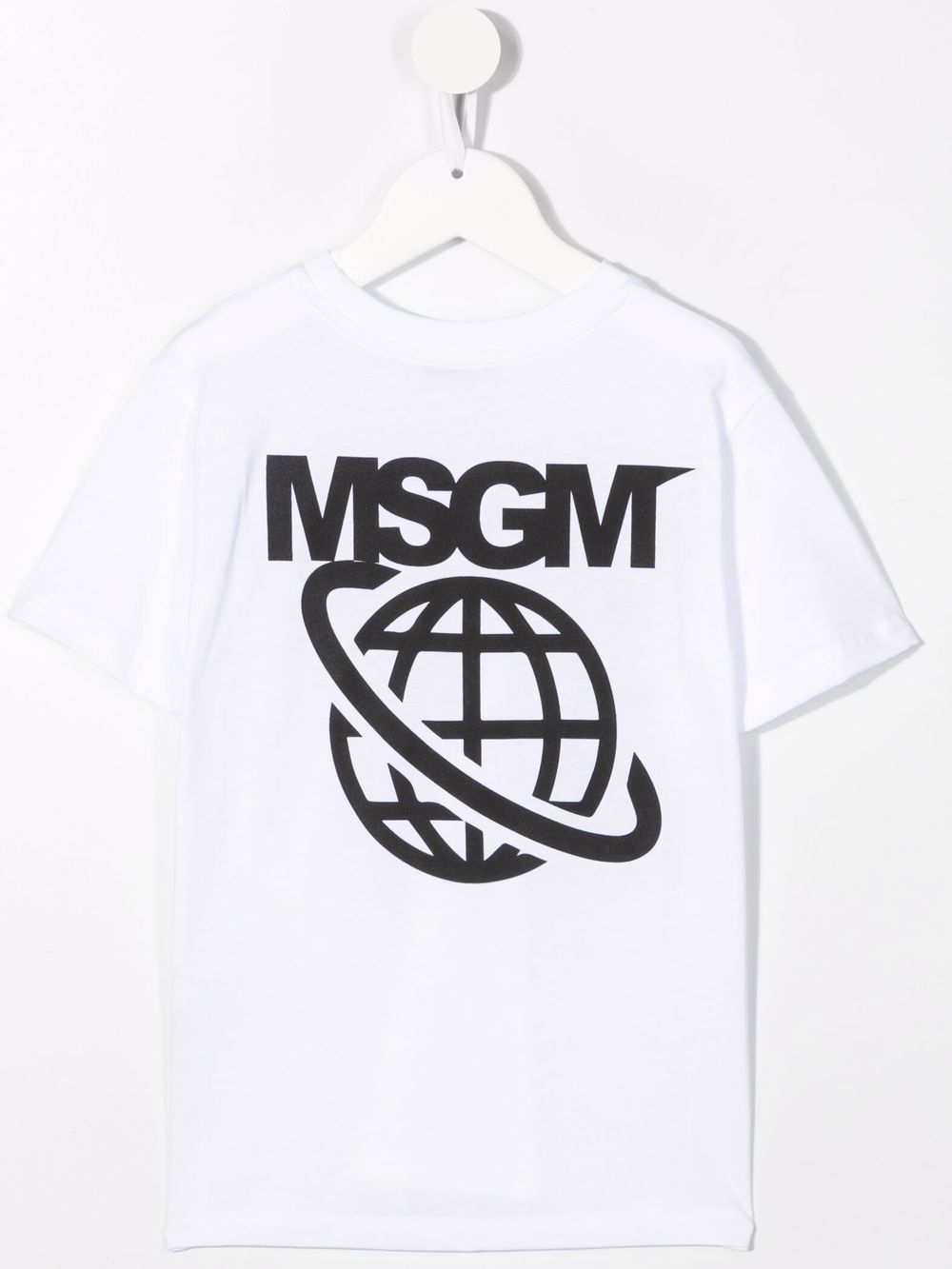 MSGM Kids T-shirt met logoprint - Wit