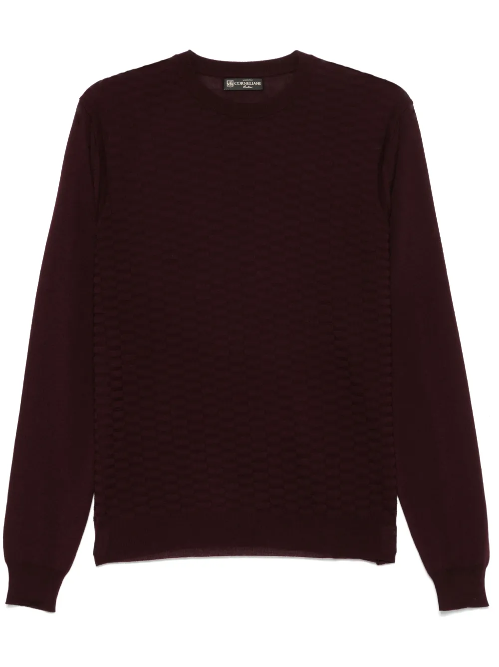 Corneliani Fijngebreid T-shirt Rood