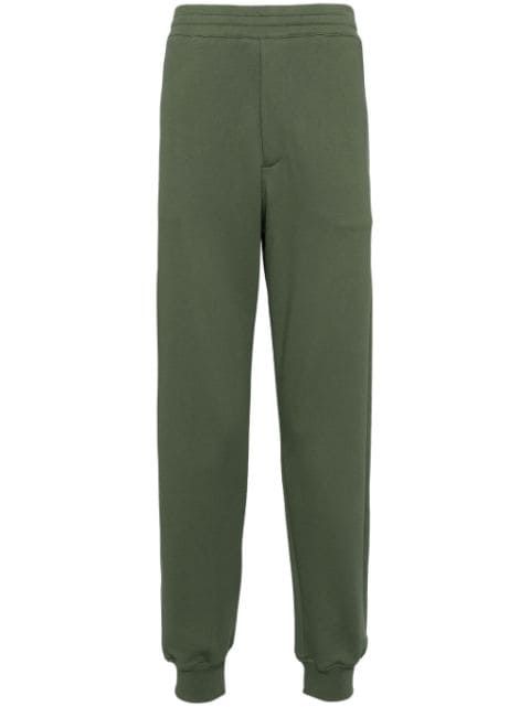 slim-fit cotton track pants