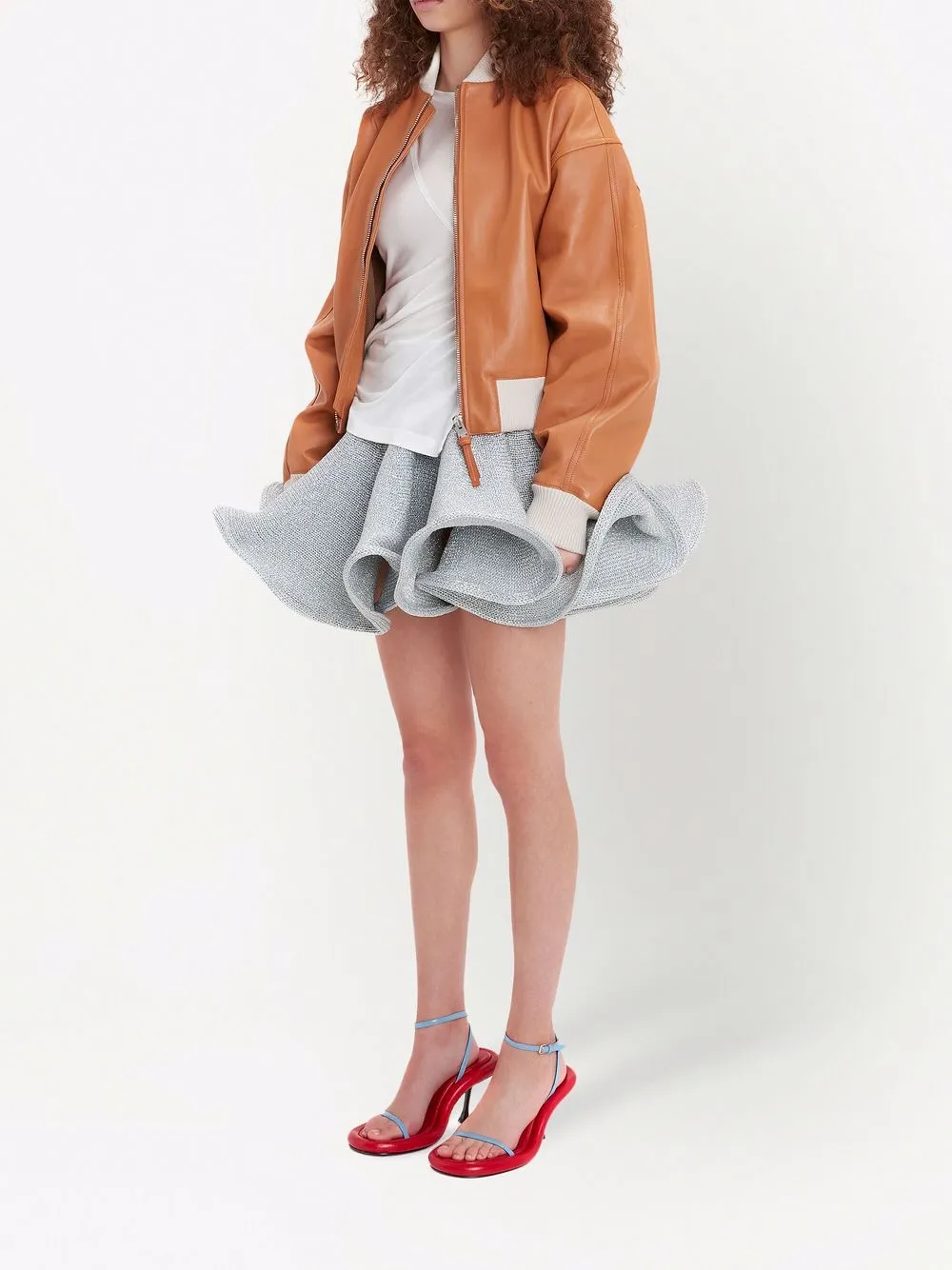 JW Anderson Tweekleurig bomberjack - Bruin