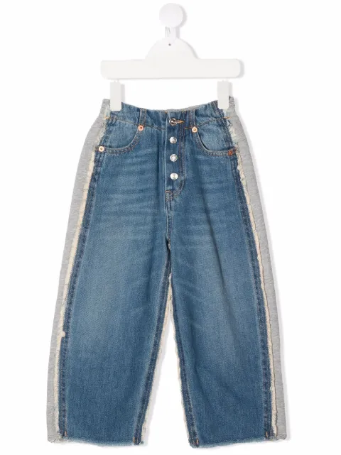 MM6 Maison Margiela Kids contrast panel jeans