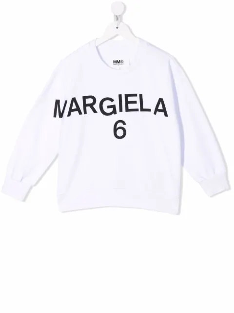 MM6 Maison Margiela Kids logo print sweatshirt