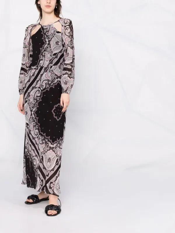 TWINSET Bandana Print Long Dress - Farfetch