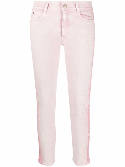 Stella McCartney logo tape slim jeans Women