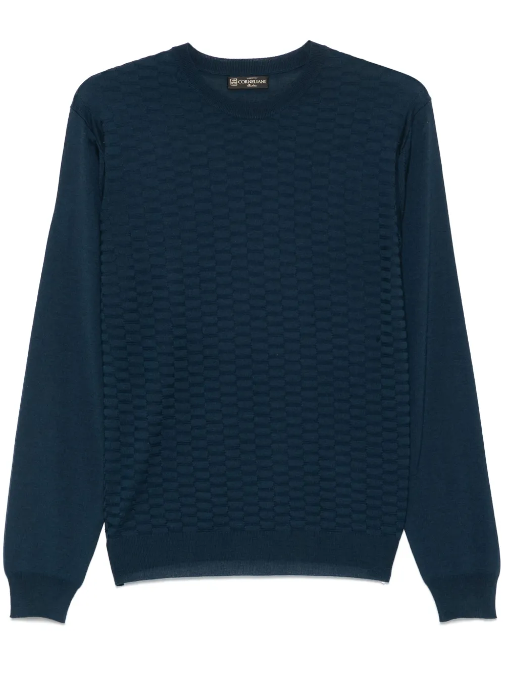 Corneliani Fijngebreid T-shirt Blauw