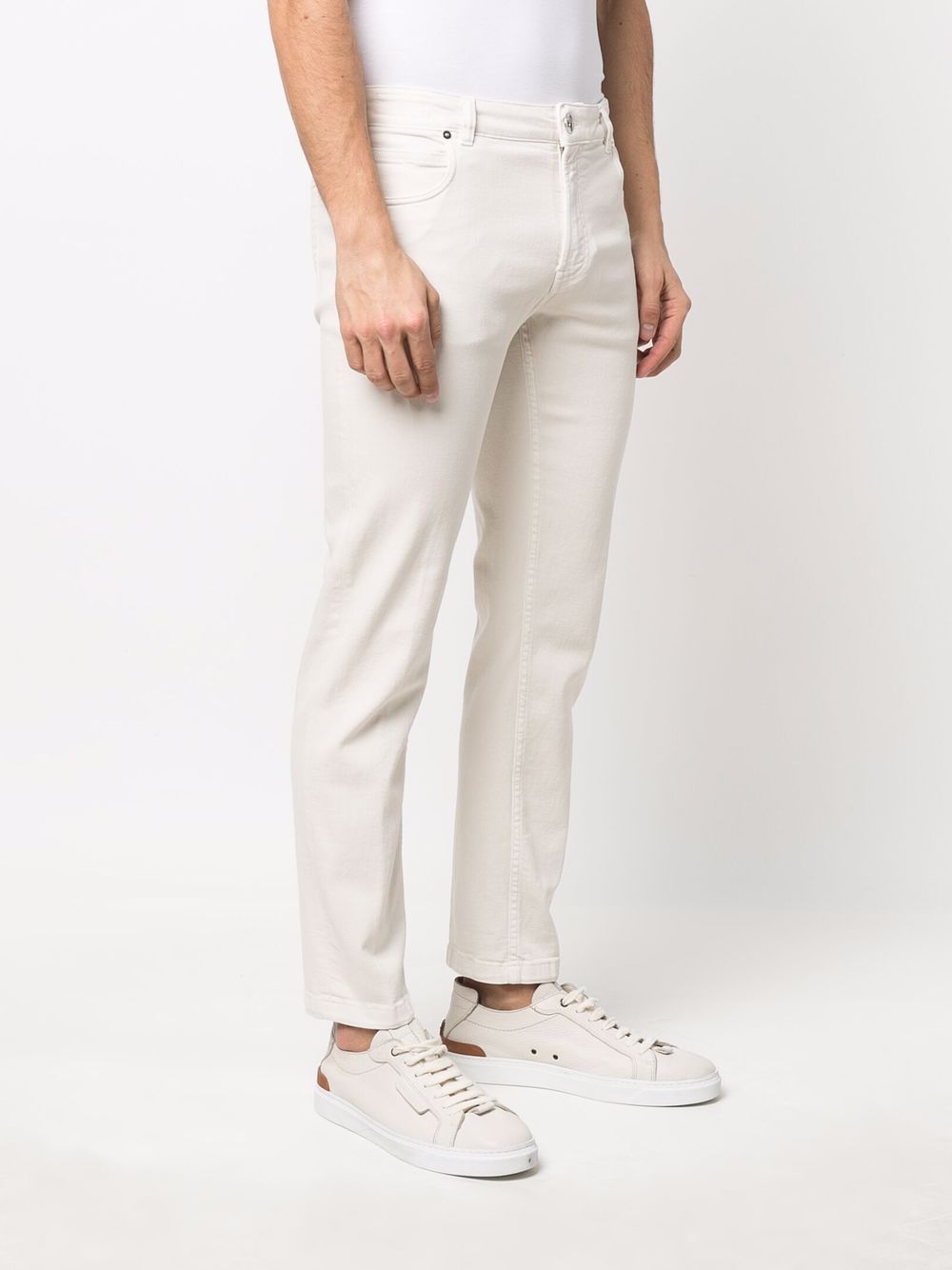 фото Eleventy five-pocket cotton straight-leg trousers