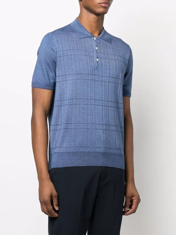 short sleeve knit polo