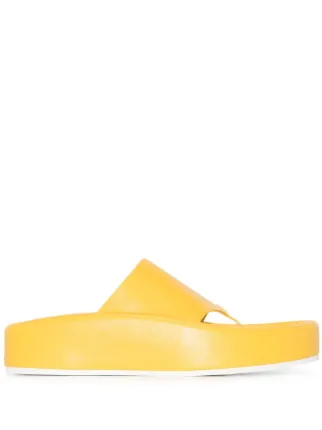 MM6 Maison Margiela ワイドストラップ サンダル | イエロー | FARFETCH JP