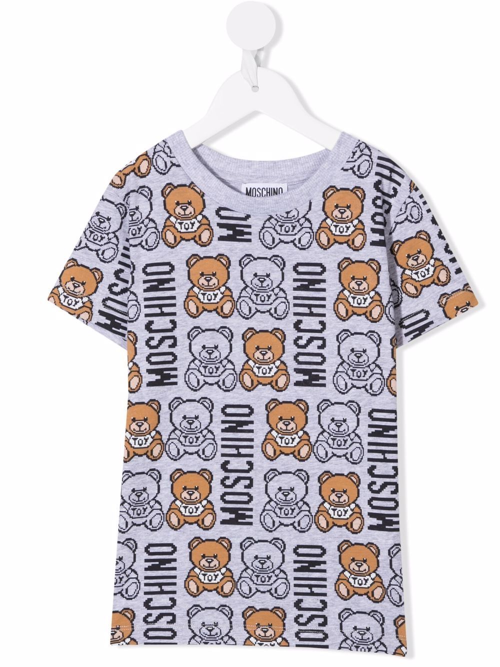 фото Moschino kids футболка с принтом teddy bear