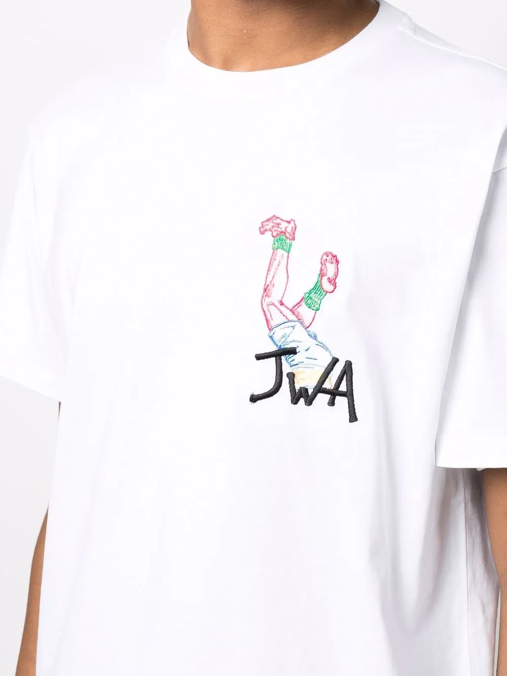 фото Jw anderson футболка с вышитым логотипом