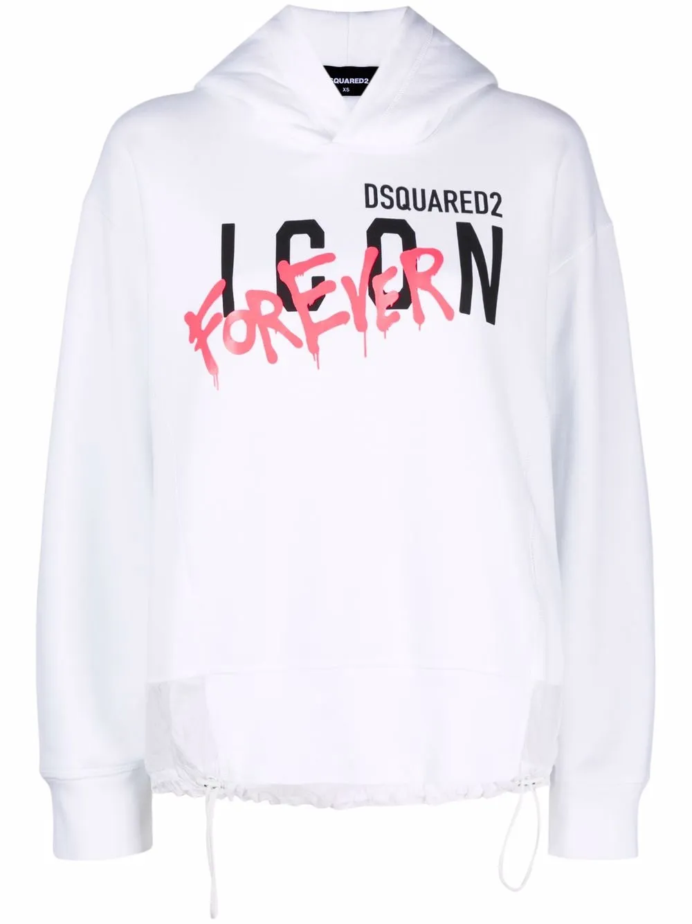 

Dsquared2 hoodie con motivo Icon - Blanco