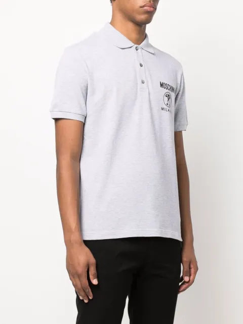 Moschino logo-print cotton polo shirt 