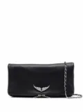 Zadig&Voltaire Rock Swing Your Wings clutch - Black