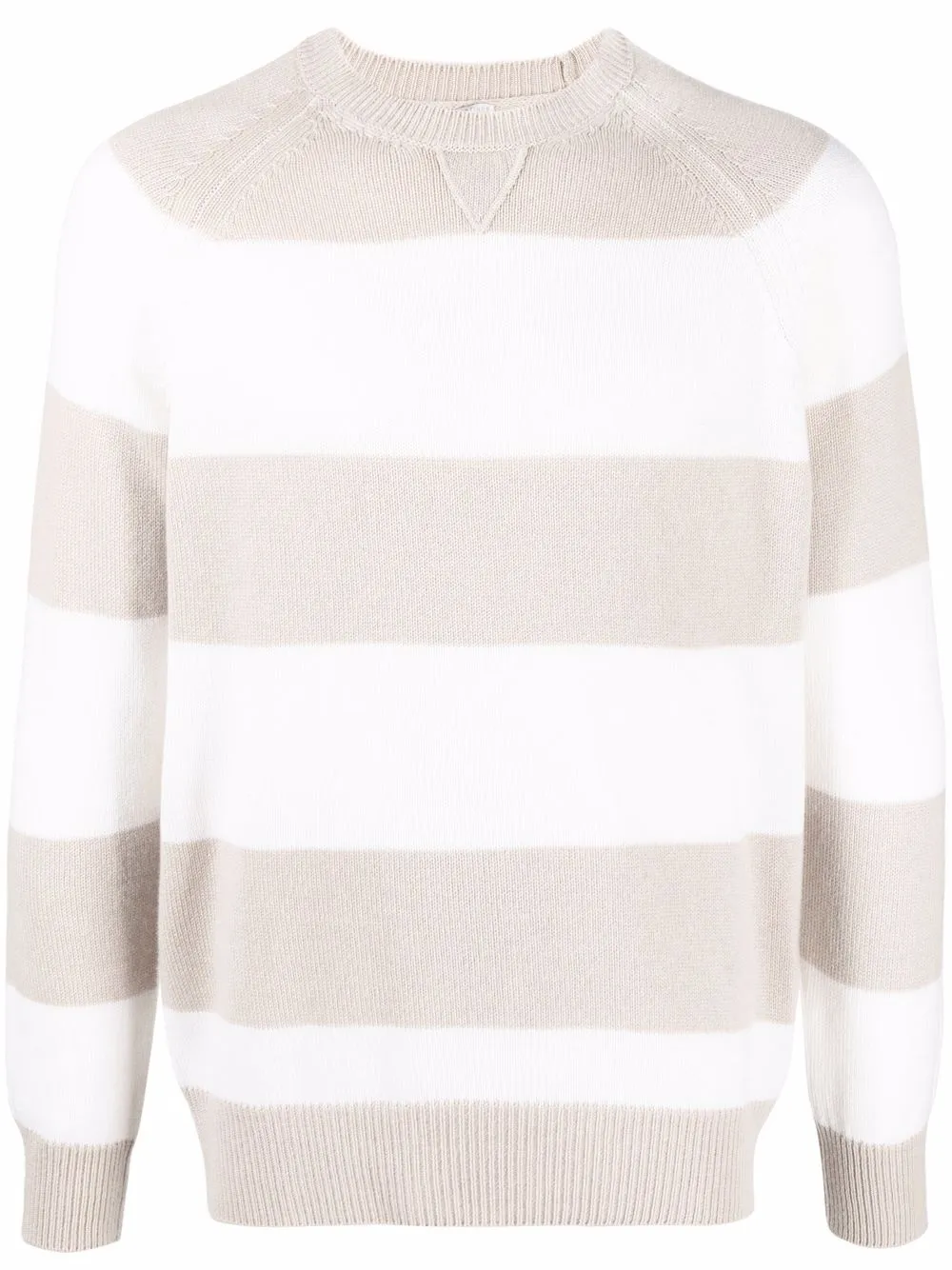 

Eleventy stripe-print cashmere jumper - Neutrals