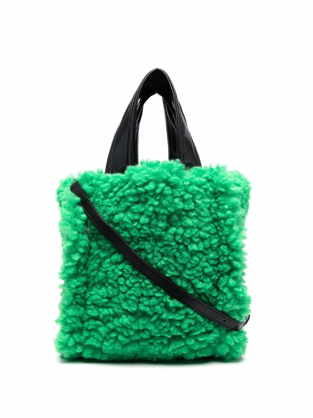 STAND STUDIO faux-shearling Tote Bag - Farfetch