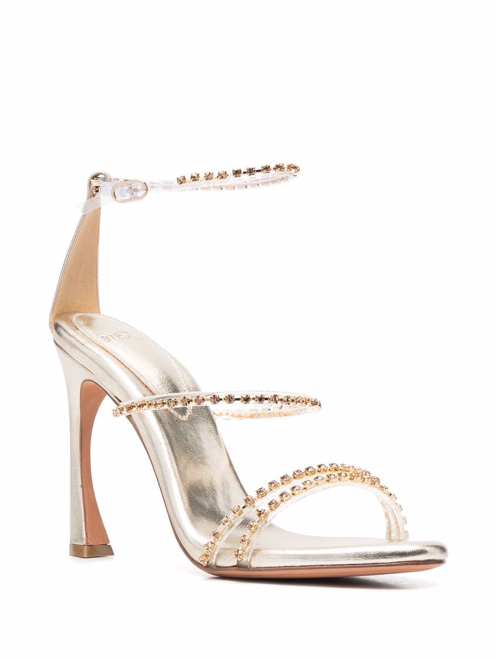 фото Alexandre birman metallic crystal-strap sandals