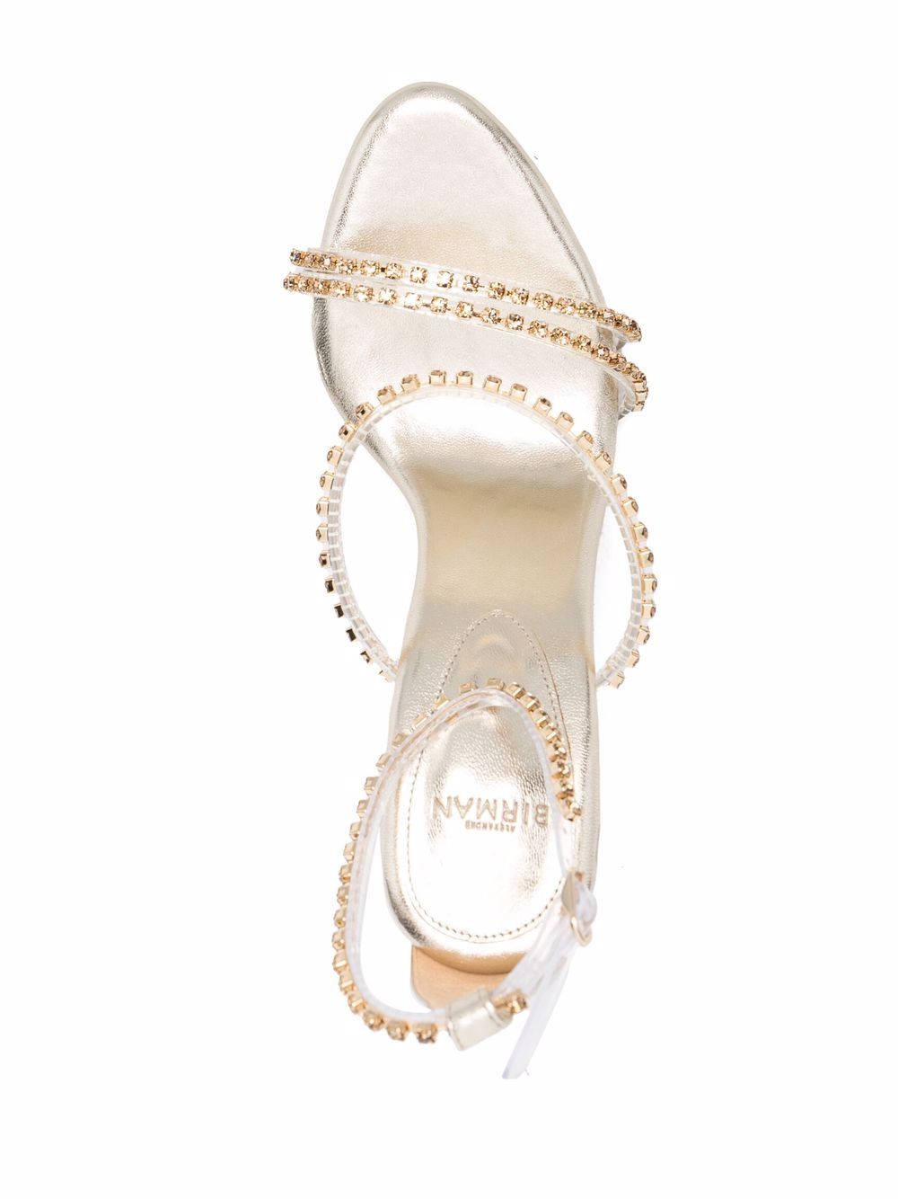 фото Alexandre birman metallic crystal-strap sandals