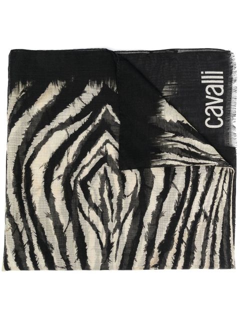 Roberto Cavalli zebra-print scarf