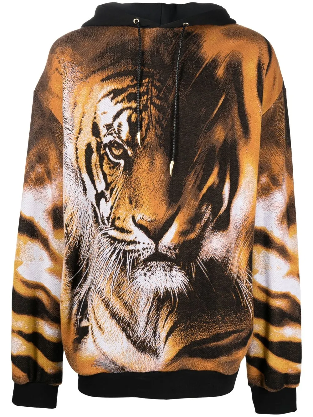 

Roberto Cavalli hoodie con estampado de tigre - Negro