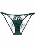 Fleur Of England Ela lace thong - Green