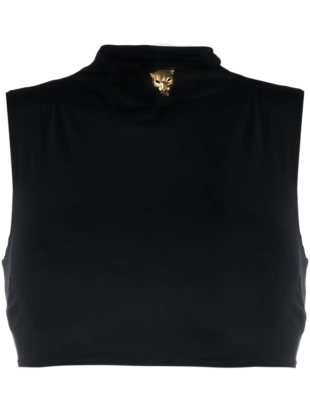 

Roberto Cavalli plaque-detail sleeveless top - Black