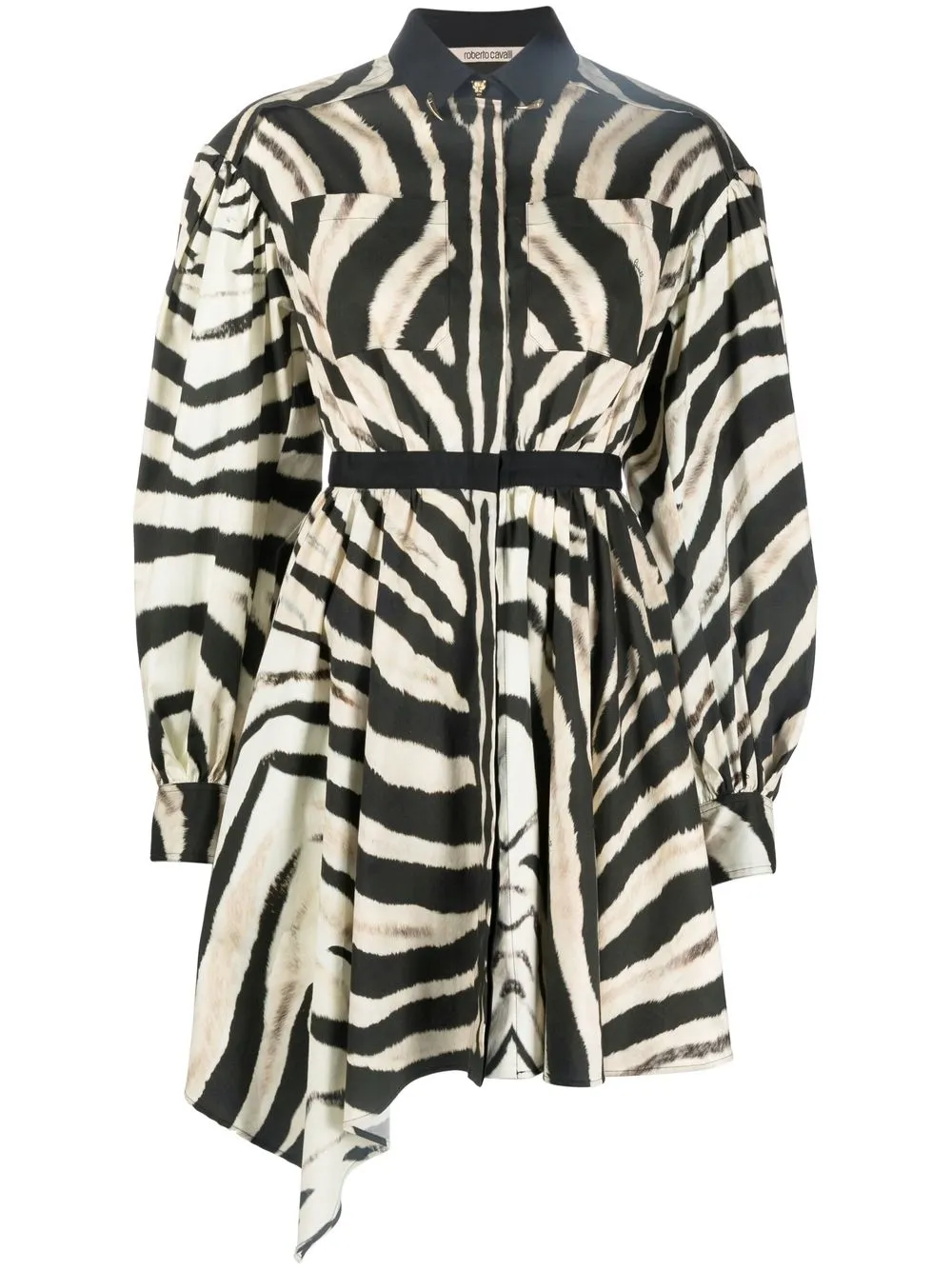 

Roberto Cavalli zebra-print shirt dress - D1888