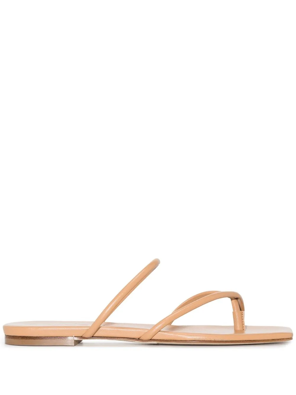 

Aeyde square-toe flat sandals - Neutrals