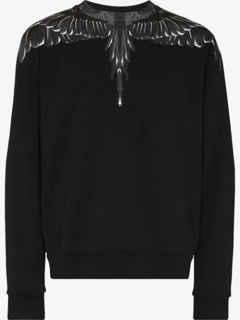COUNTY OF MILAN Wings-print crew-neck sweatshirt