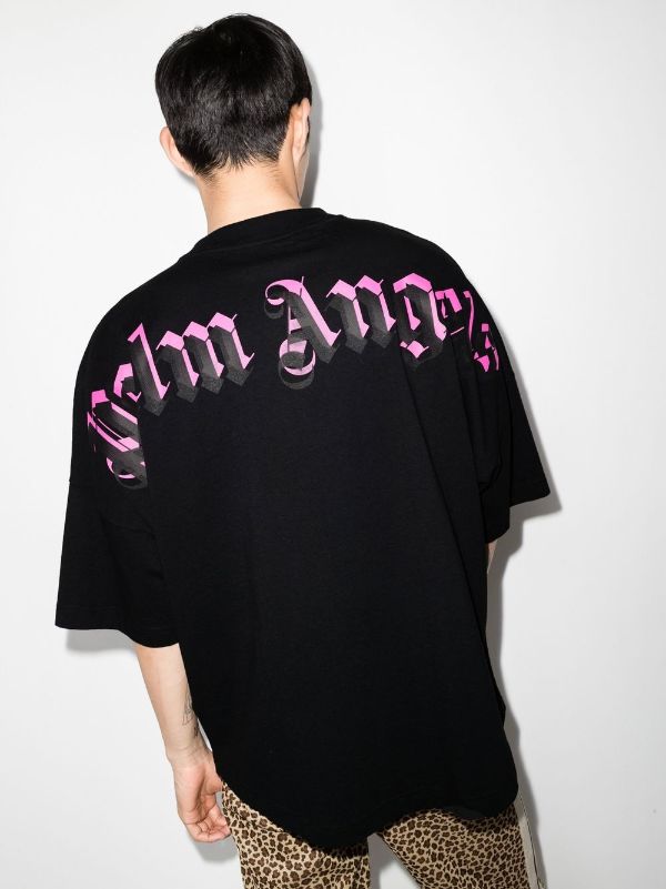 Palm Angels Double Logo Oversized T ...