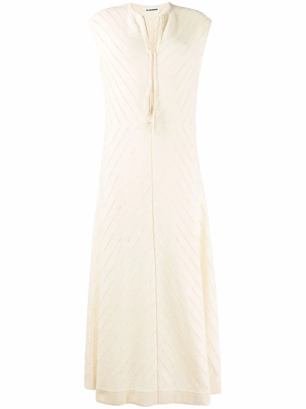 

Jil Sander striped maxi dress - Yellow