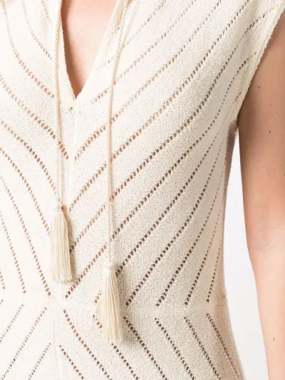 Jil Sander striped maxi dress yellow 