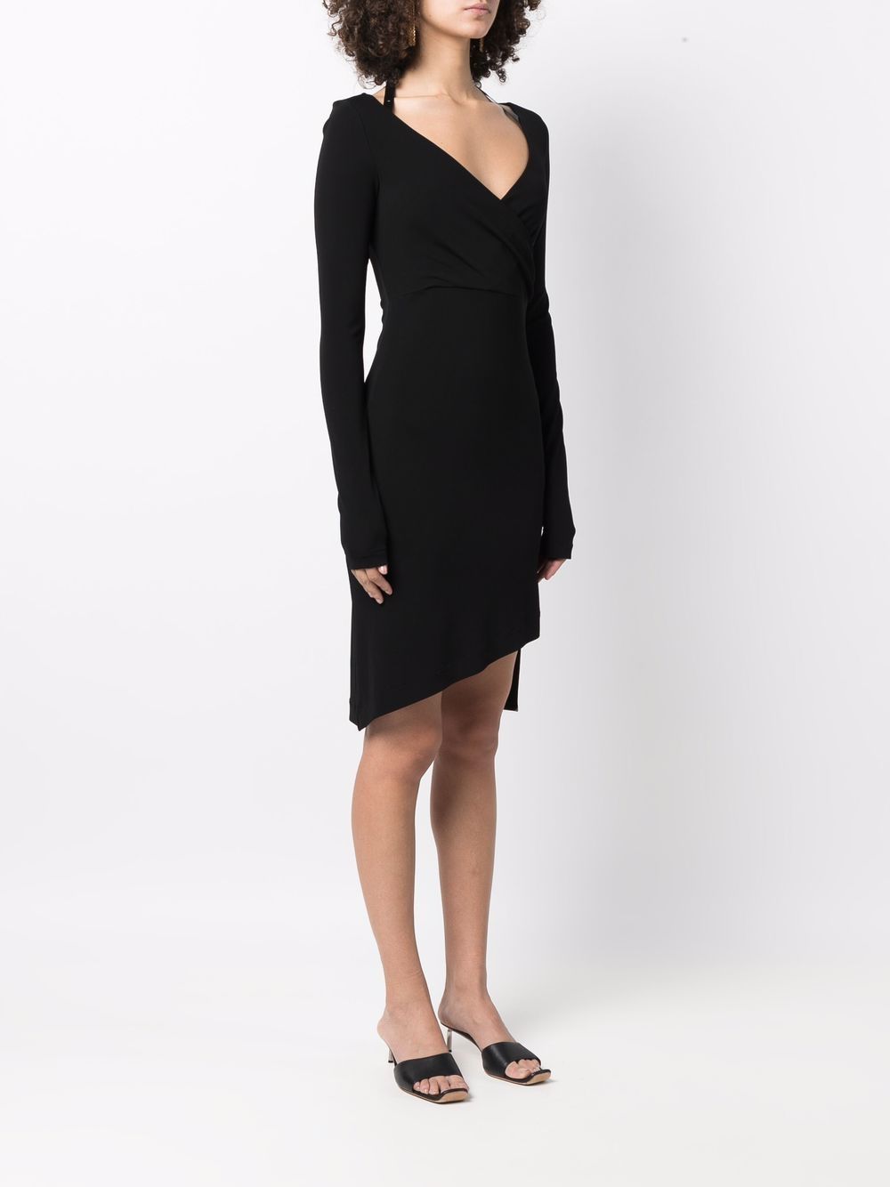 Off-White halterneck-strap asymmetric dress Women