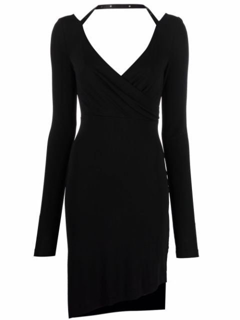 Off-White halterneck-strap asymmetric dress Women