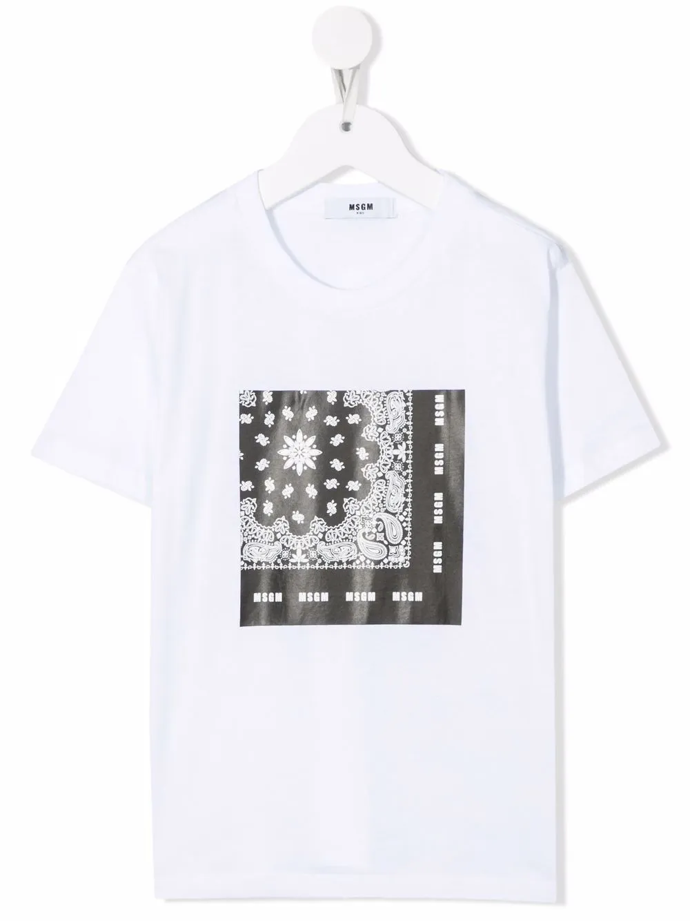 

MSGM Kids playera con estampado gráfico - Blanco