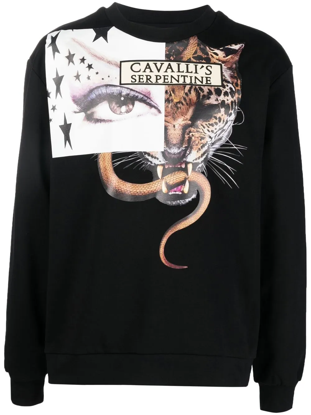 

Roberto Cavalli sudadera con estampado Jaguar - 05051 BLACK