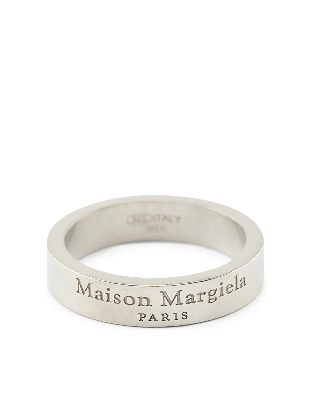 

Maison Margiela medium logo band ring - Silver