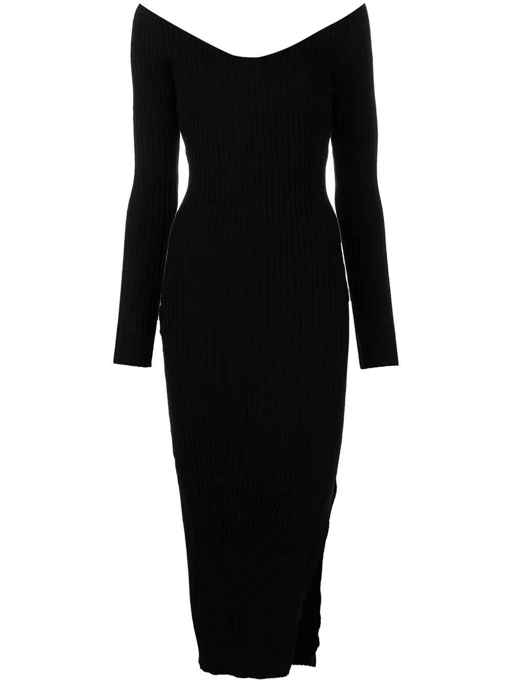 

Anna Quan Helena off-shoulder longsleeved dress - Black