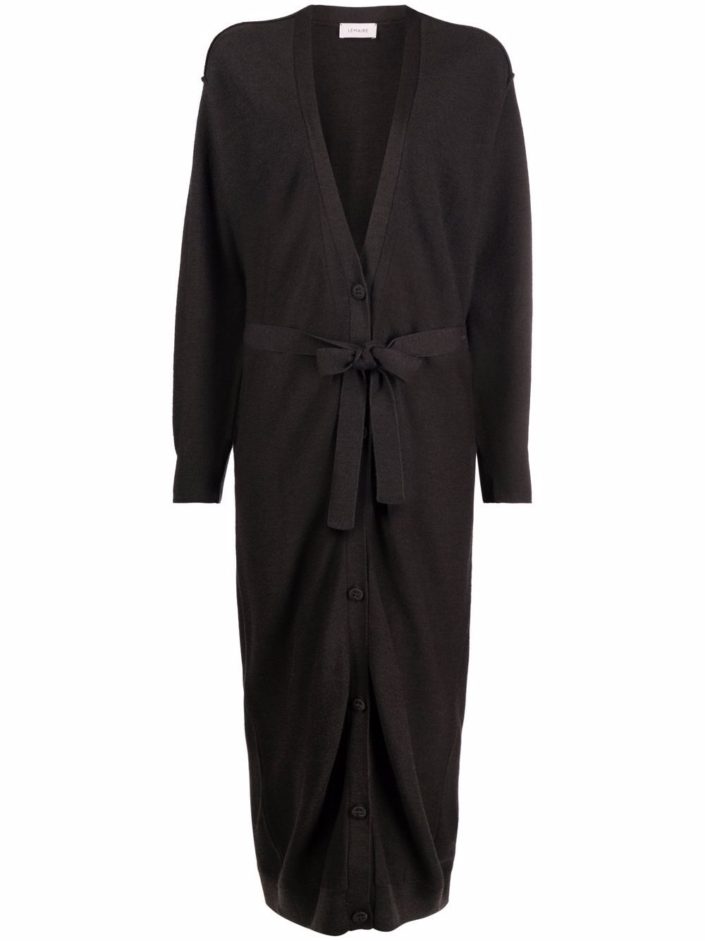 фото Lemaire long belted ruched cardigan