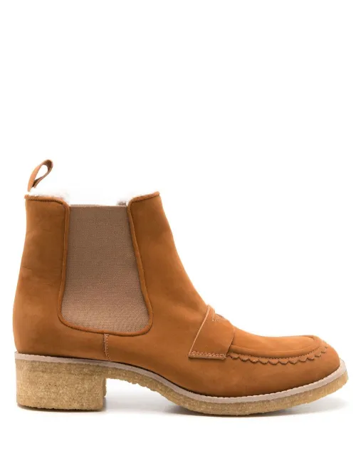 Bottines Pullman en cuir - Sarah Chofakian - Modalova