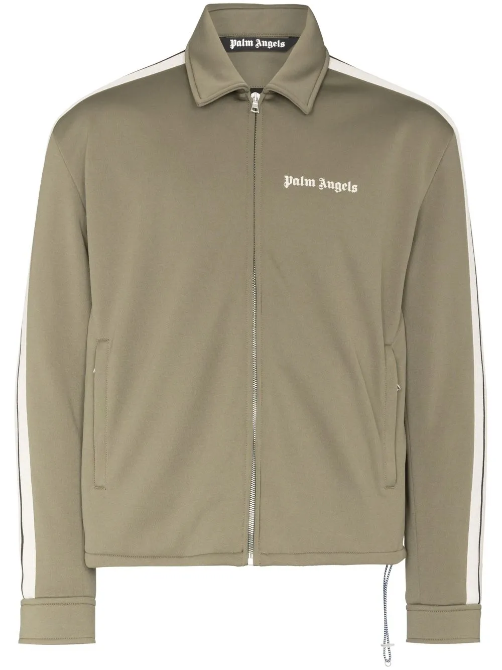 

Palm Angels Classic side stripe zipped jacket - Green