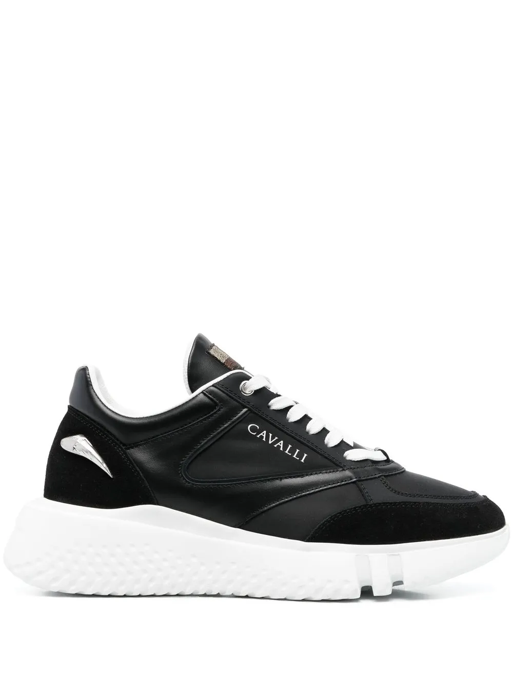 

Roberto Cavalli tenis bajos Tiger Tooth - Negro