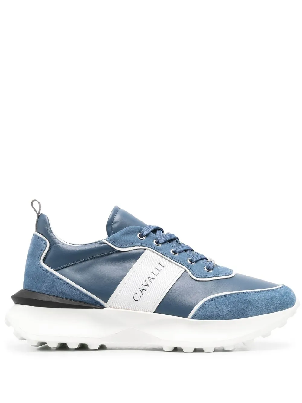 

Roberto Cavalli logo-print leather sneakers - D0452