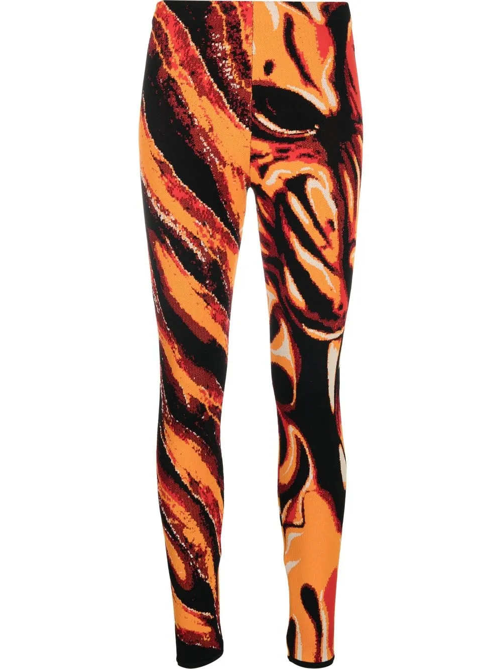 

Roberto Cavalli leggins con estampado de tigre - Rojo