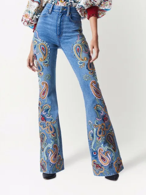 Alice+Olivia high-rise Flared Jeans 