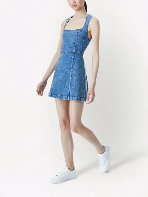 Alice+Olivia Ramsey denim mini dress 