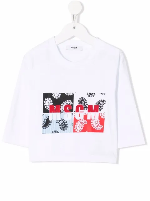 MSGM Kids t-shirt à logo imprimé